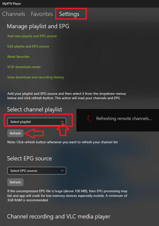 How to setup IPTV on Microsoft devices via MyIPTV Player